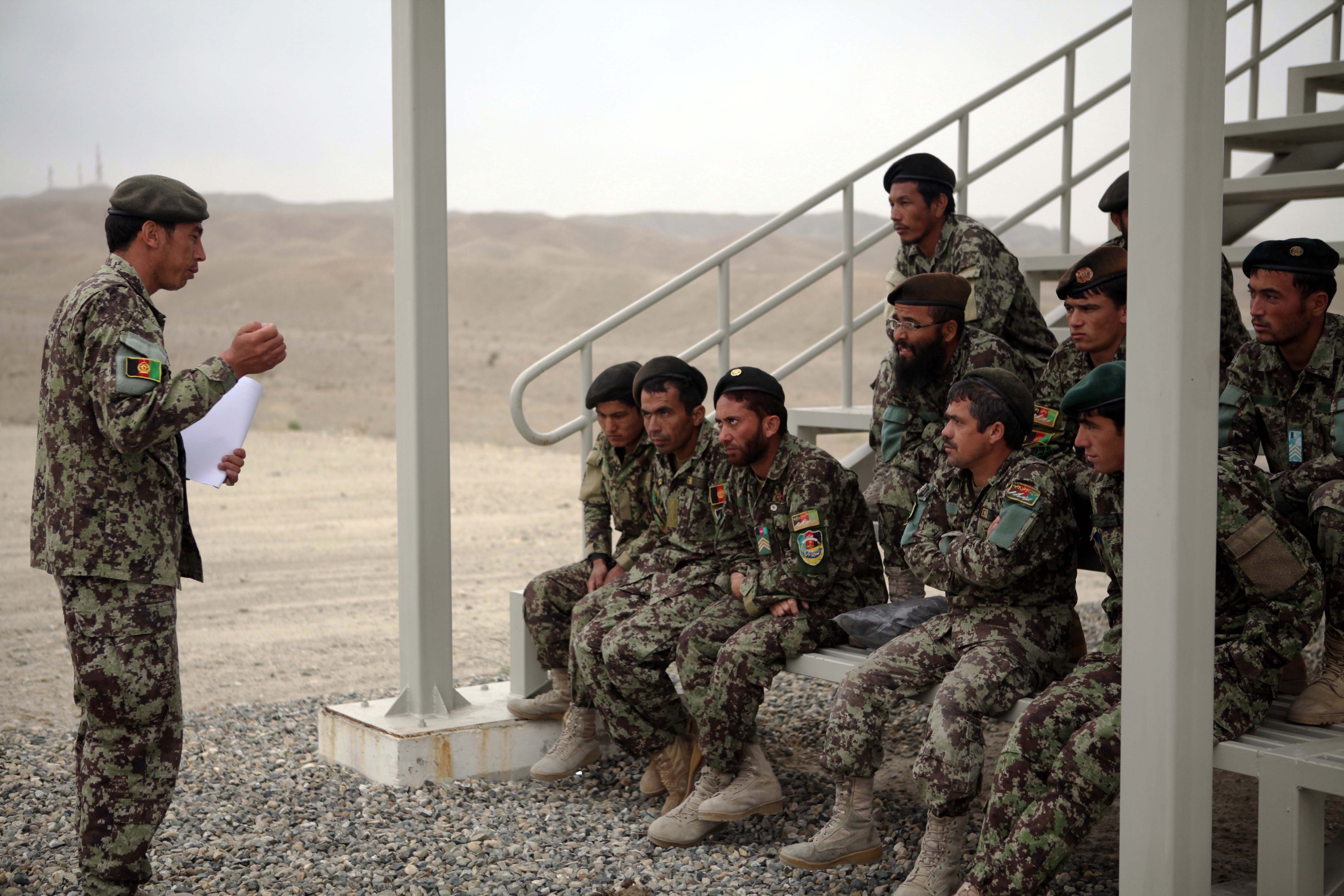 Afghan Soldiers Conduct Training At The Explosives Hazard Reduction ...