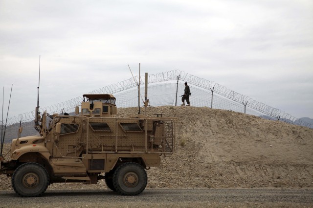 Afghan soldiers conduct training at the Explosives Hazard Reduction Course