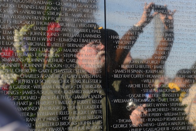 Thousands on Veterans Day in DC pause to remember fallen Vietnam veterans