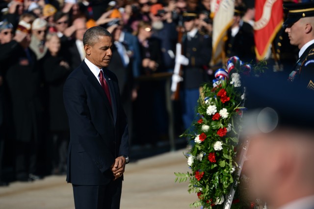 Veterans Day wreath at Arlington National Cemetery