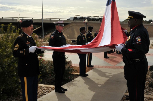 Providers participate in Patriot Plaza rededication, receive surprise gift