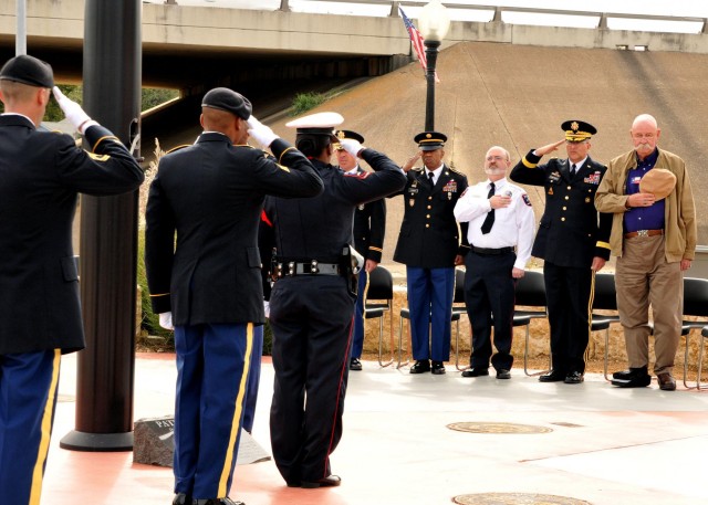 Providers participate in Patriot Plaza rededication, receive surprise gift