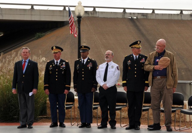 Providers participate in Patriot Plaza rededication, receive surprise gift