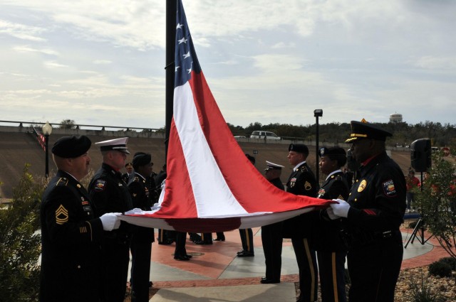 Providers participate in Patriot Plaza rededication, receive surprise gift