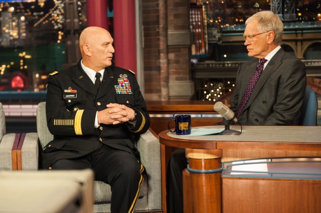 Odierno with David Letterman