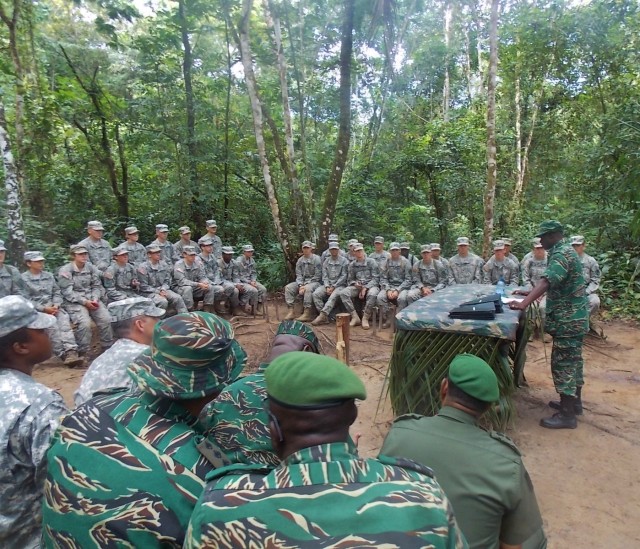 ROTC Cadets participate in mil-to-mil training with Guyanese military