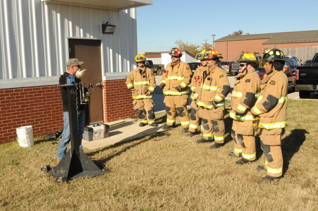 Firefighters go back to basics for forced entry training