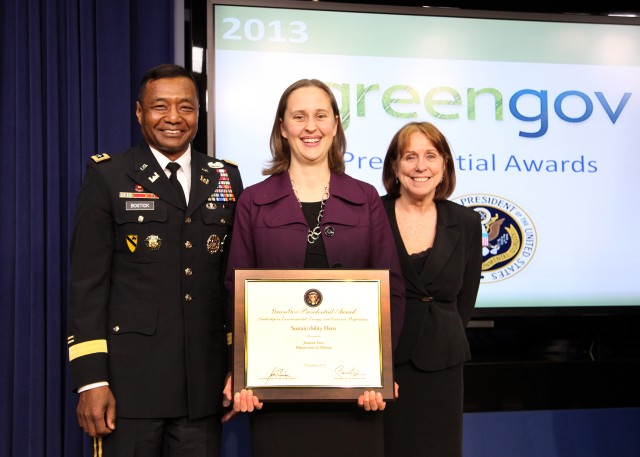 Army engineer receives 2013 GreenGov Presidential Award