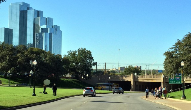 Elm Street toward the Triple Underpass