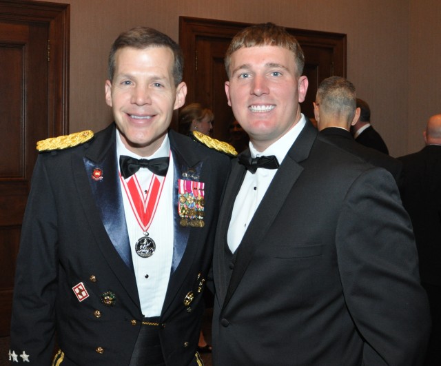 Medal of Honor recepient and Chief of Army Reserve at Hiring our Heroes awards