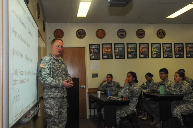 2nd SBCT JAG teaches cadets at UH-Manoa