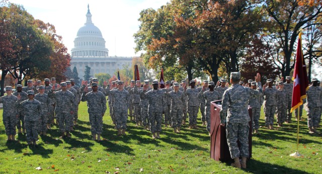 Soldiers reenlist at U.S Capitol
