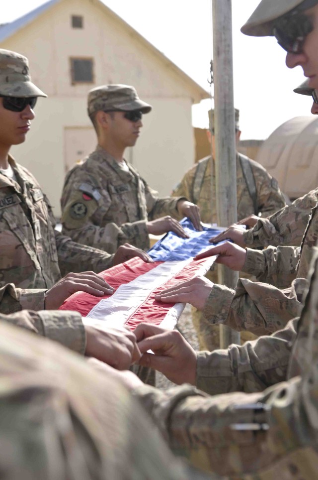 Folding the Flag