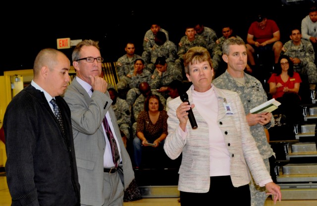 Lewis Elementary School town hall meeting on flood damage recovery