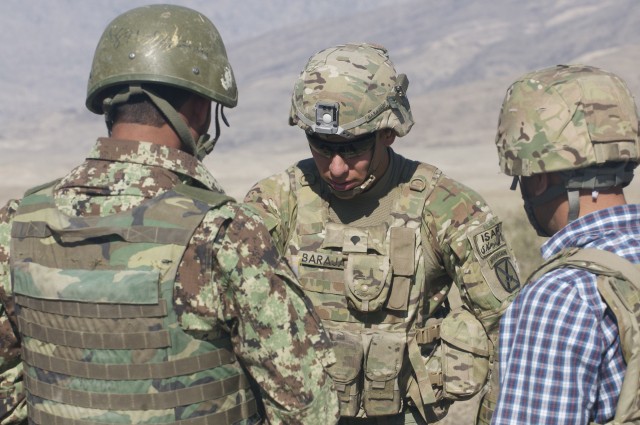 Afghan 201st Corps soldiers fire 60mm Mortars