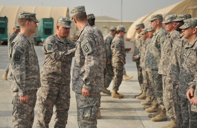 31st ADA Soldier receives combat patch