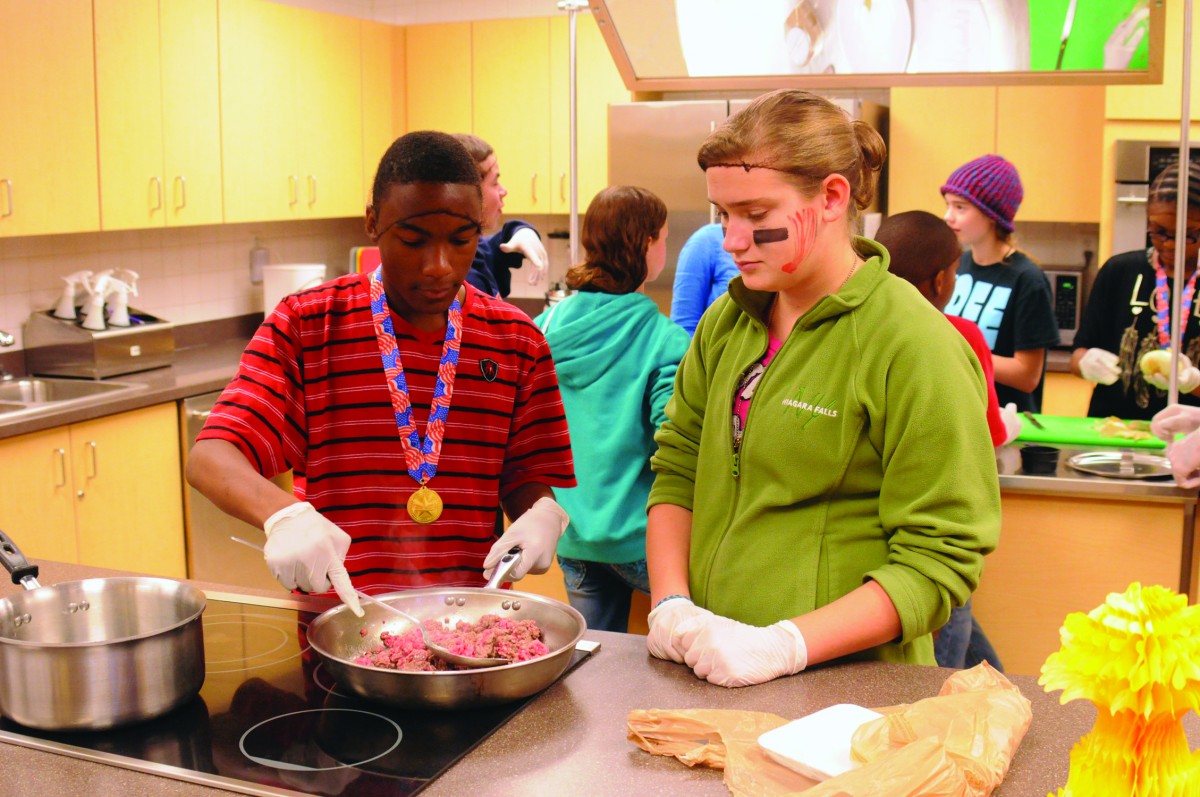 Fort Drum youths learn life skills during Native American cooking class