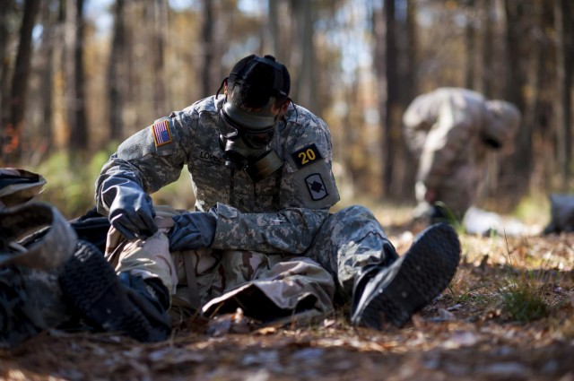 Soldiers compete during Army Best Warrior Competition