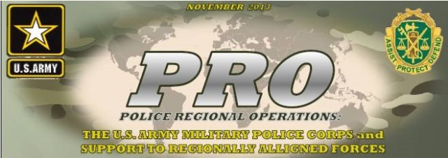 OPMG Regionally Alligned Forces Newsletter - PRO: NOV 2013