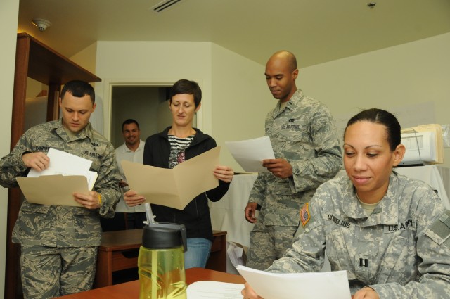 Service members from all branches of the service collaborating