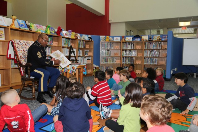 US Army soldiers in Japan Support American Education Week