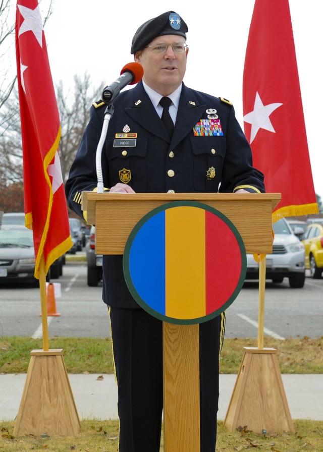 Maj. Gen. Ross E. Ridge, new DCG-IMT