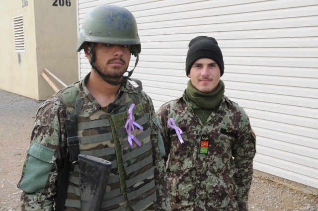 ANA wear purple ribbons, support elimination of violence against women
