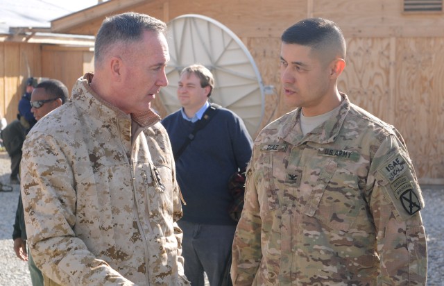 National Security Advisor visits Task Force Patriot Soldiers