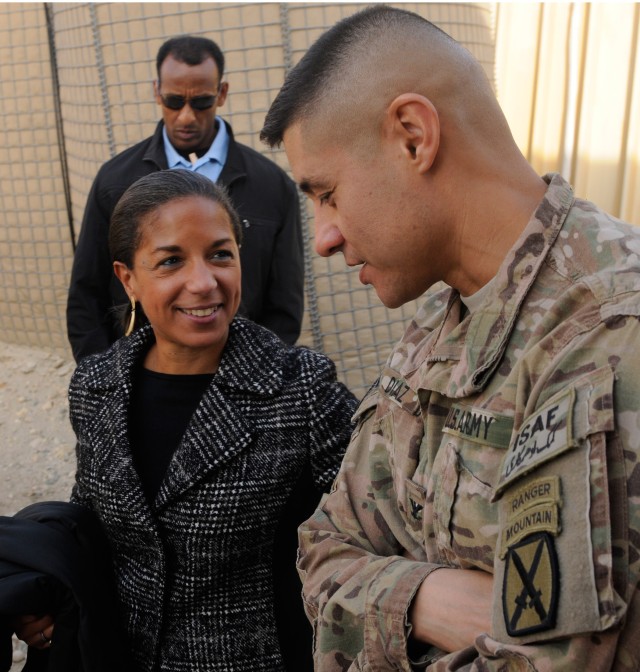 National Security Advisor visits Task Force Patriot Soldiers