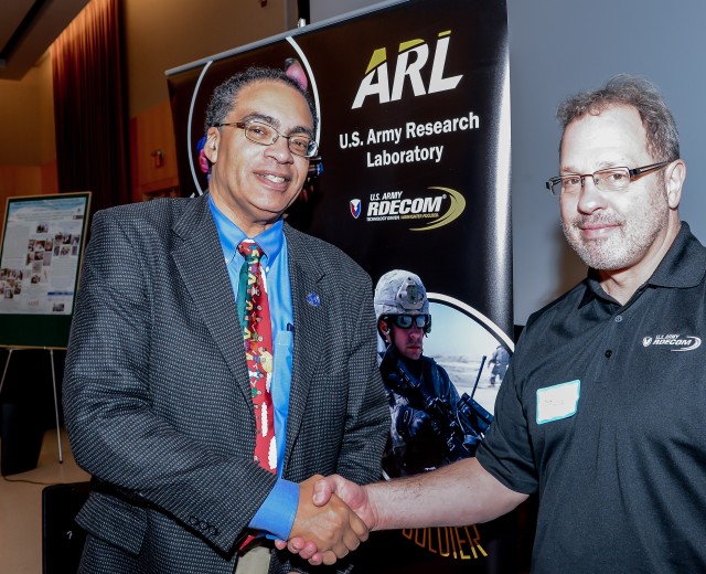 Dr. Victor McCrary, V.P. Research and Economic Development at Morgan State University and ARL representative Steve Taulbee