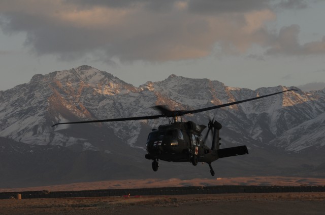 Mountain DUSTOFF on approach