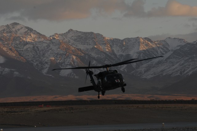 Mountain DUSTOFF on approach