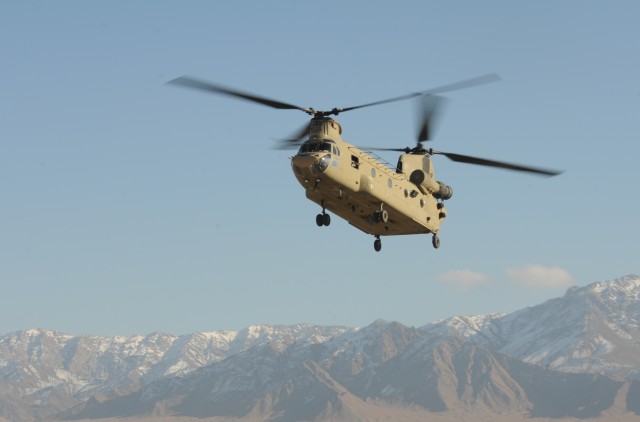 Chinook on approach