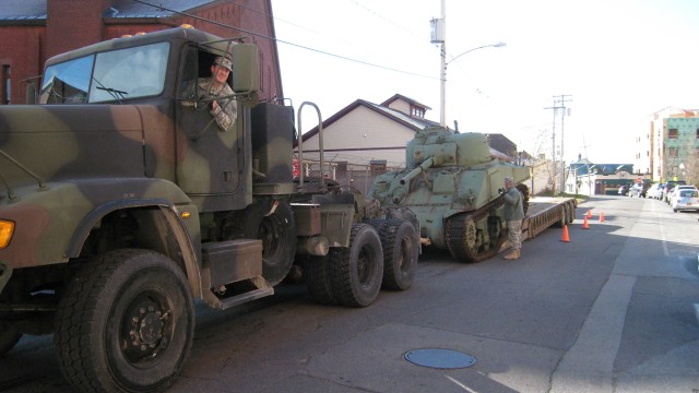 Sherman tank returns to North Country for restoration