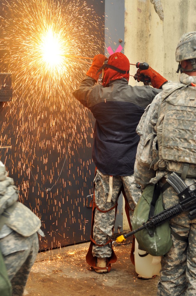 Breaching the door