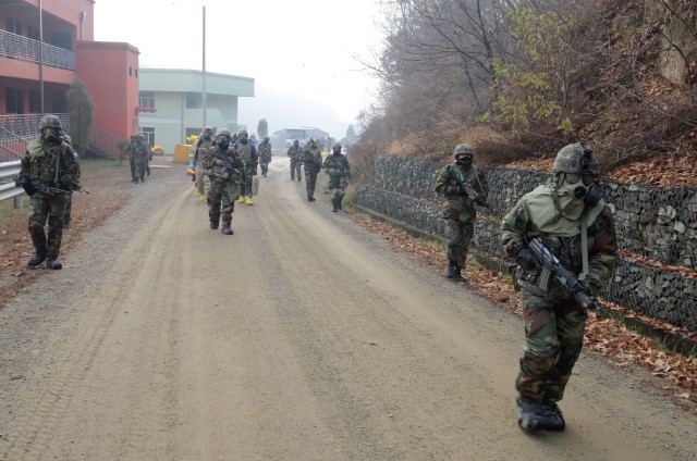 'Iron Soldiers' support South Korean combined training exercise