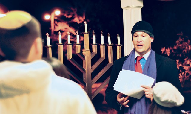 Hanukkah lighting ceremony