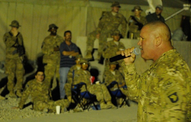 101st Band Covers Down on FOB Gamberi