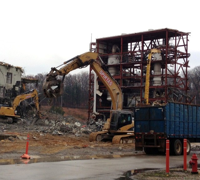 Coming down: Demolition begins at ANCDF