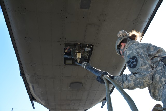 Fires support battalion learns resupply through the sky
