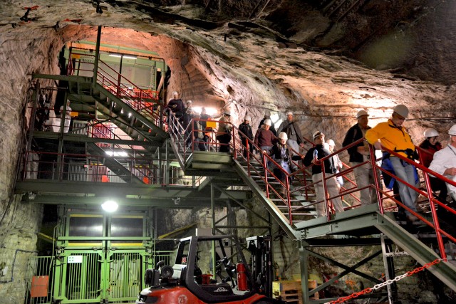Heading underground: Hikers enjoy unique volksmarch experience in former East German mine
