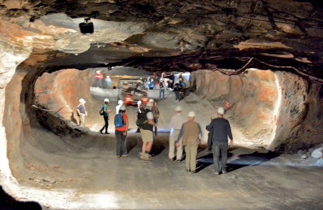 Heading underground: Hikers enjoy unique volksmarch experience in former East German mine