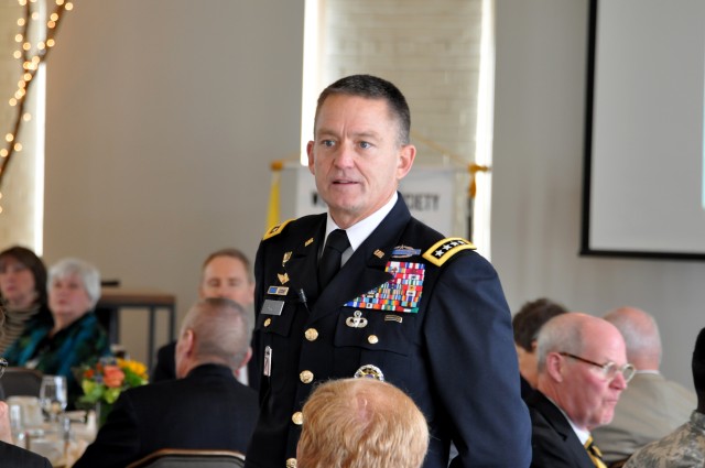 Gen. Allyn speaks at USMA alumni society