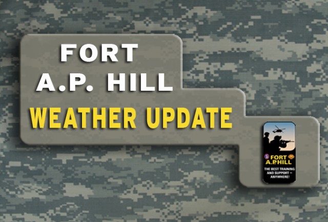 CODE PINK (Early Release) - Fort A.P. Hill will terminate normal operations at 1400 hours today, 10 December 2013.