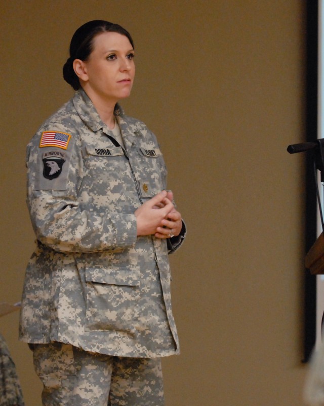 5th AR Sisters-in-Arms Director shares her story with UTEP ROTC