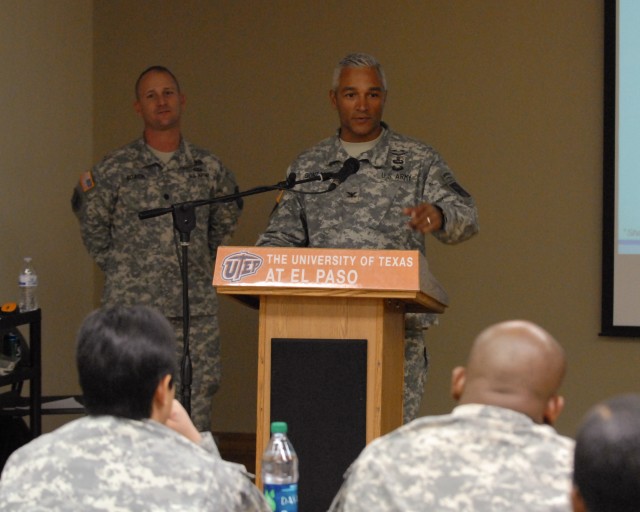 5th AR Sisters-in-Arms Director shares her story with UTEP ROTC