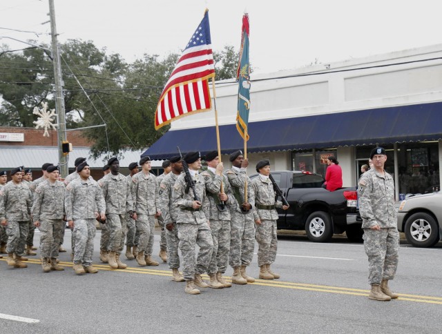 'Titan' soldiers lead the annual Brunswick, Ga., Christmas parade