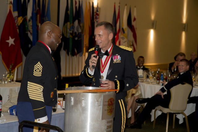 Soldiers and Family Members Enjoy Themselves at the Annual St. Barbara's Day Ball