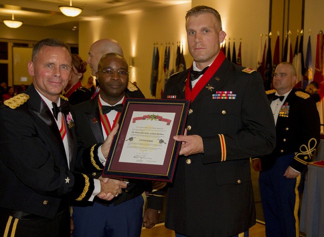 Soldiers and Family Members Enjoy Themselves at the Annual St. Barbara's Day Ball