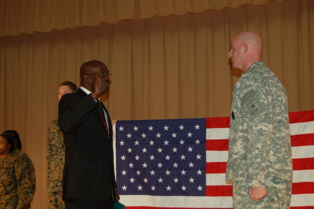 Army recruiter reenlisted by retired Navy office/high school principal